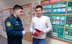 Профилактический визит сотрудников МЧС